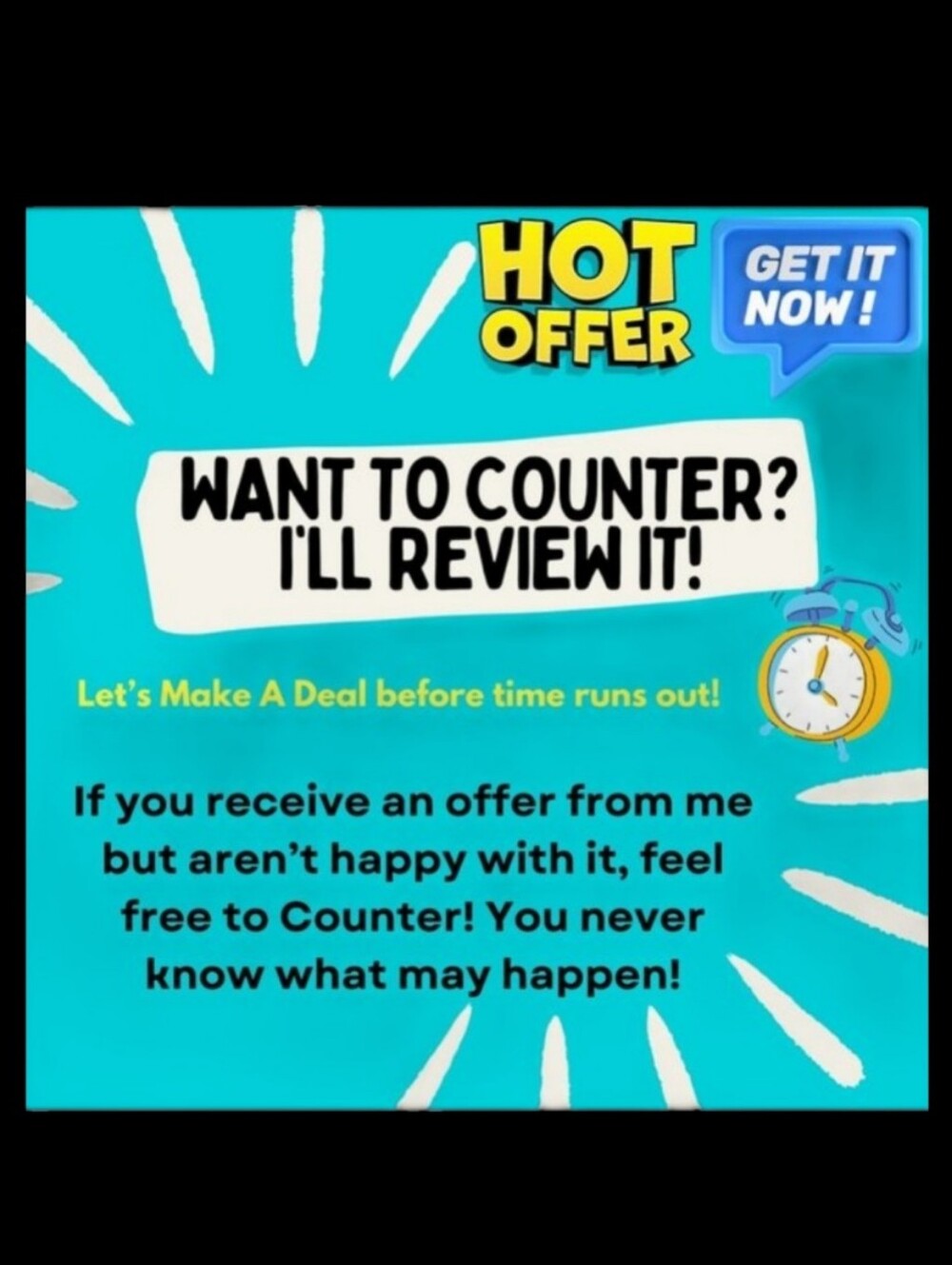 Open to Counter Offers!